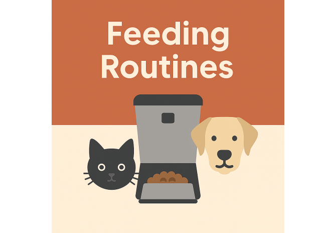 Feeding Routines for Happy Cats and Dogs (with Timed Feeder Tips)