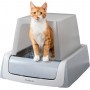 ScoopFree™ Covered Self-Cleaning Litter Box (Second Gen) – Automatic Odour Control, Hooded Design, Low-Tracking Crystal Litter