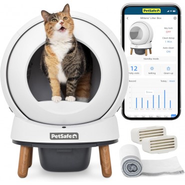 ScoopFree® SmartSpin™ Self-Cleaning Litter Box | Petsafe