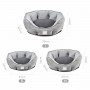 Medium Grey Dog Bed Antibacterial Breathable