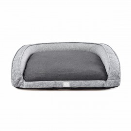 Extra large Dog Bed Grey Antibacterial Bolstered 