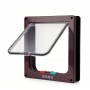 Medium - 4-Way Locking Cat Door Flap – Brown