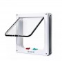 Medium - 4-Way Locking Cat Door Flap – White