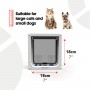 Closer Pets - Dog Mate - Lockable Dog Door - White  - 221