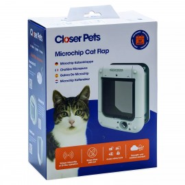 Closer Pets - Cat Mate Microchip Cat Flap - White - 360W