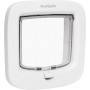 PetSafe Manual White 4-Way Locking Cat Flap – Secure & Easy-to-Install Cat Door