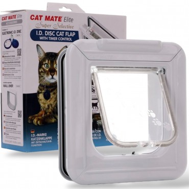 Cat Mate Elite Super Selective Cat Flap - White - 305