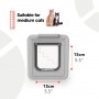 Cat Mate Elite Super Selective Cat Flap - White - 305