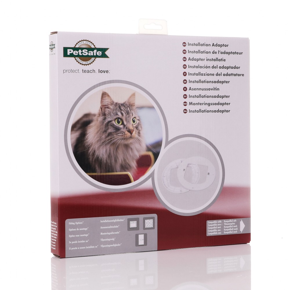 Installation Adaptor Cat Flap Microchip Double Glazed Door.