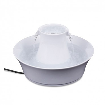 PetSafe Drinkwell Ceramic Avalon Pet Fountain – 2L Automatic Water Dispenser for Cats & Dogs