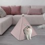 Teepee Cat Tent Bed Pink