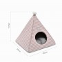 Teepee Cat Tent Bed Pink