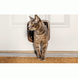 Petsafe 4 Way Locking Cat Flap - Brown Staywell deluxe 320 new version