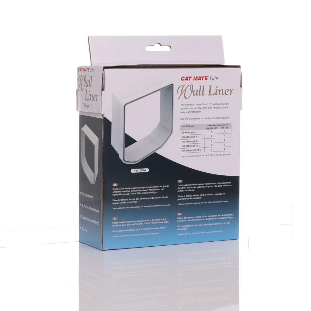 Cat Mate Elite Wall Liner (308) - Works With The 305, 355, 358 And 360 Doors For Easy Installation (Pack Of 1