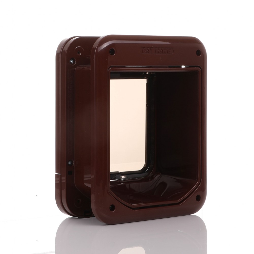 Cat Mate Brwon Microchip Cat Flap 360 From Pet Mate