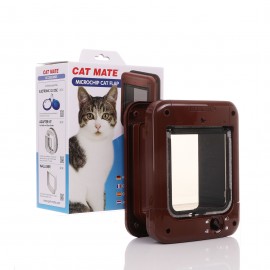 PetMate - Cat Mate Microchip 360 Cat Flap - Brown CatMate