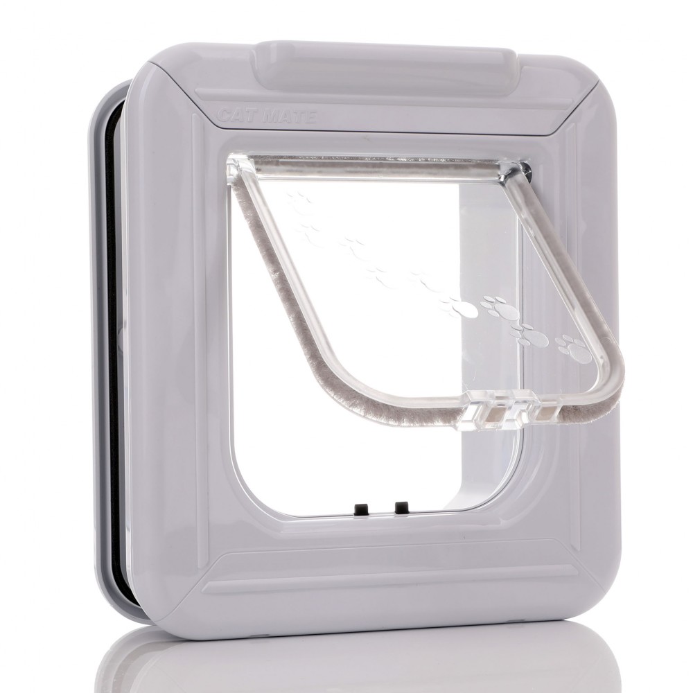 CatMate Elite Super Selective Cat Flap 305w White