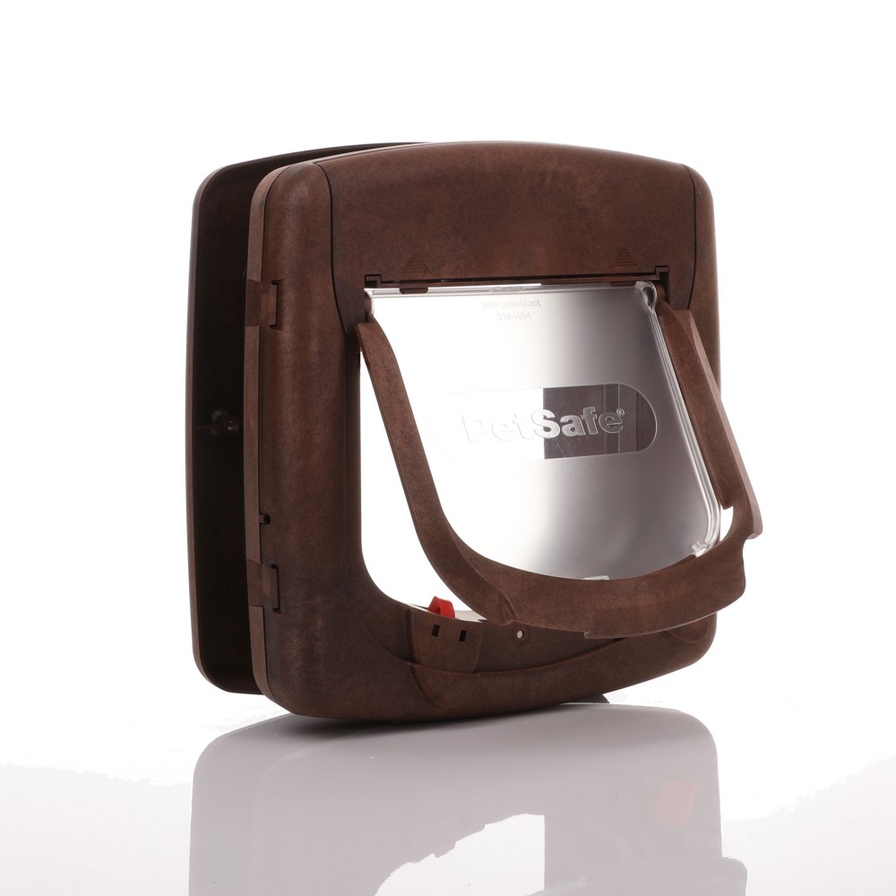 Staywell Infra Red Cat Flap 520ef Brown Woodgrain PetSafe