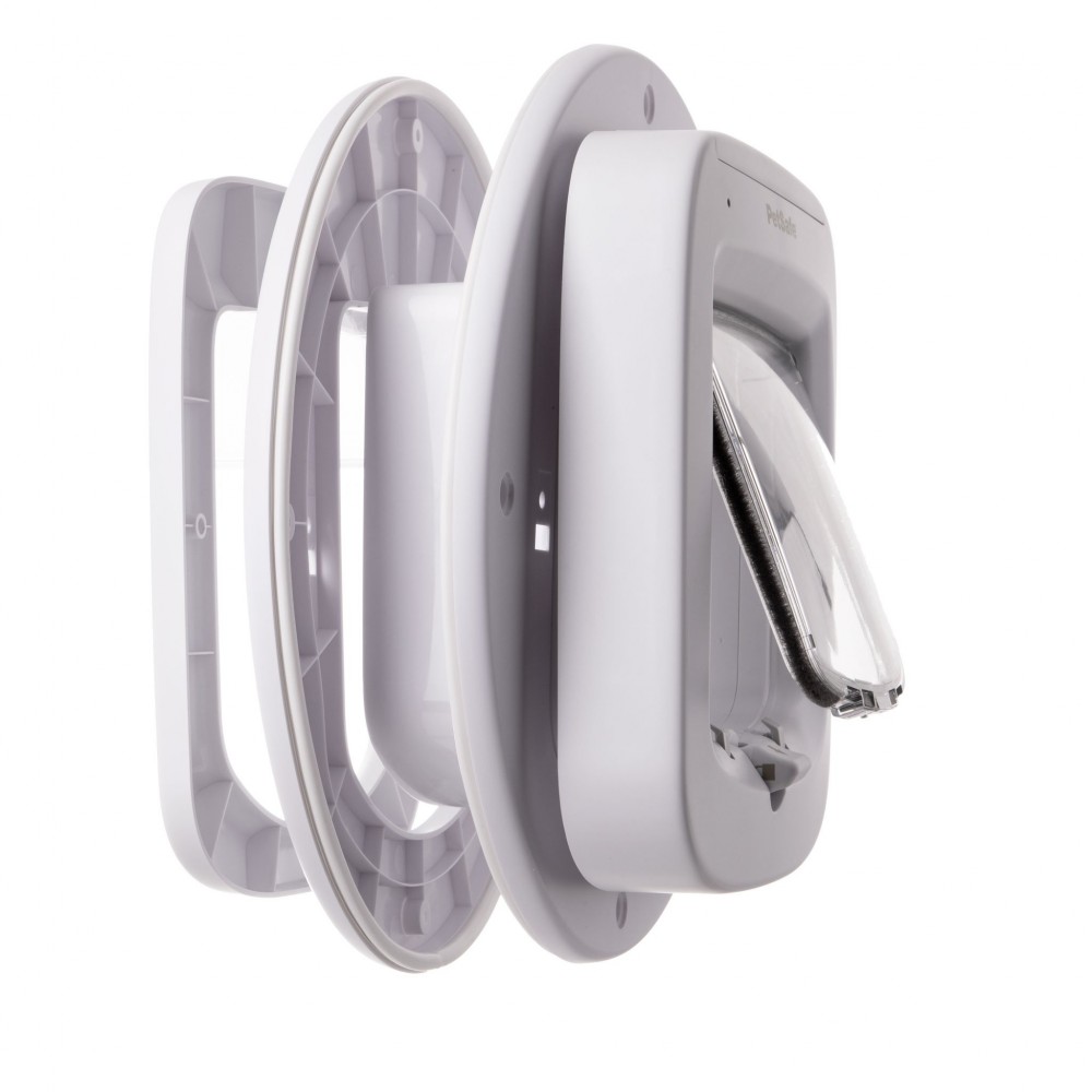 Microchip Cat Flap & Glass Adaptor For Double Glazing