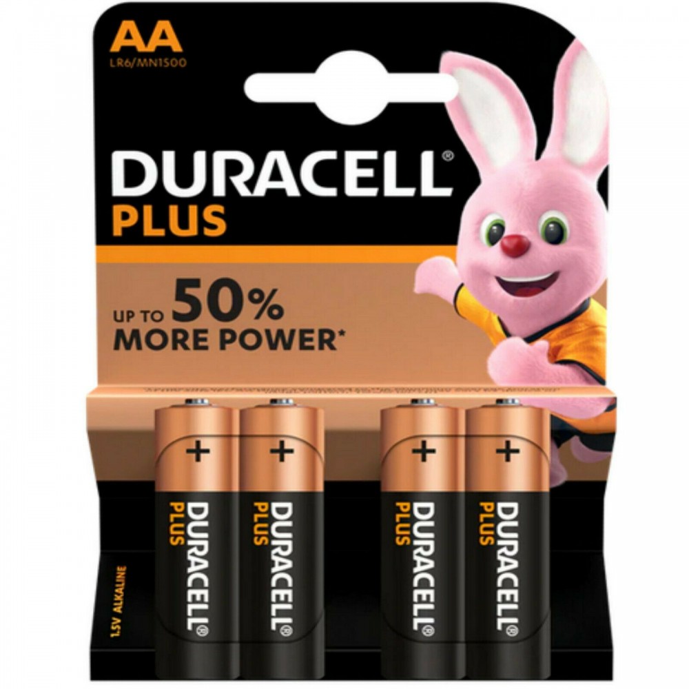 DURACELL Plus AA MN1500 LR6 Batteries 1.5V ALKALINE