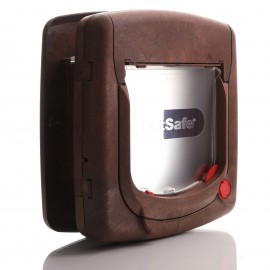 Infrared Cat Flap Brown - Staywell 520 - Blue Key by PetSafe