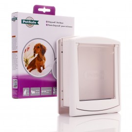 Staywell 715T - White - Small Cat Or Dog Door and Tunnel