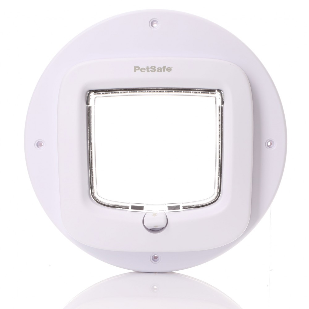 Manual Cat Flap In Glass Plus Adaptor For Double Glazing