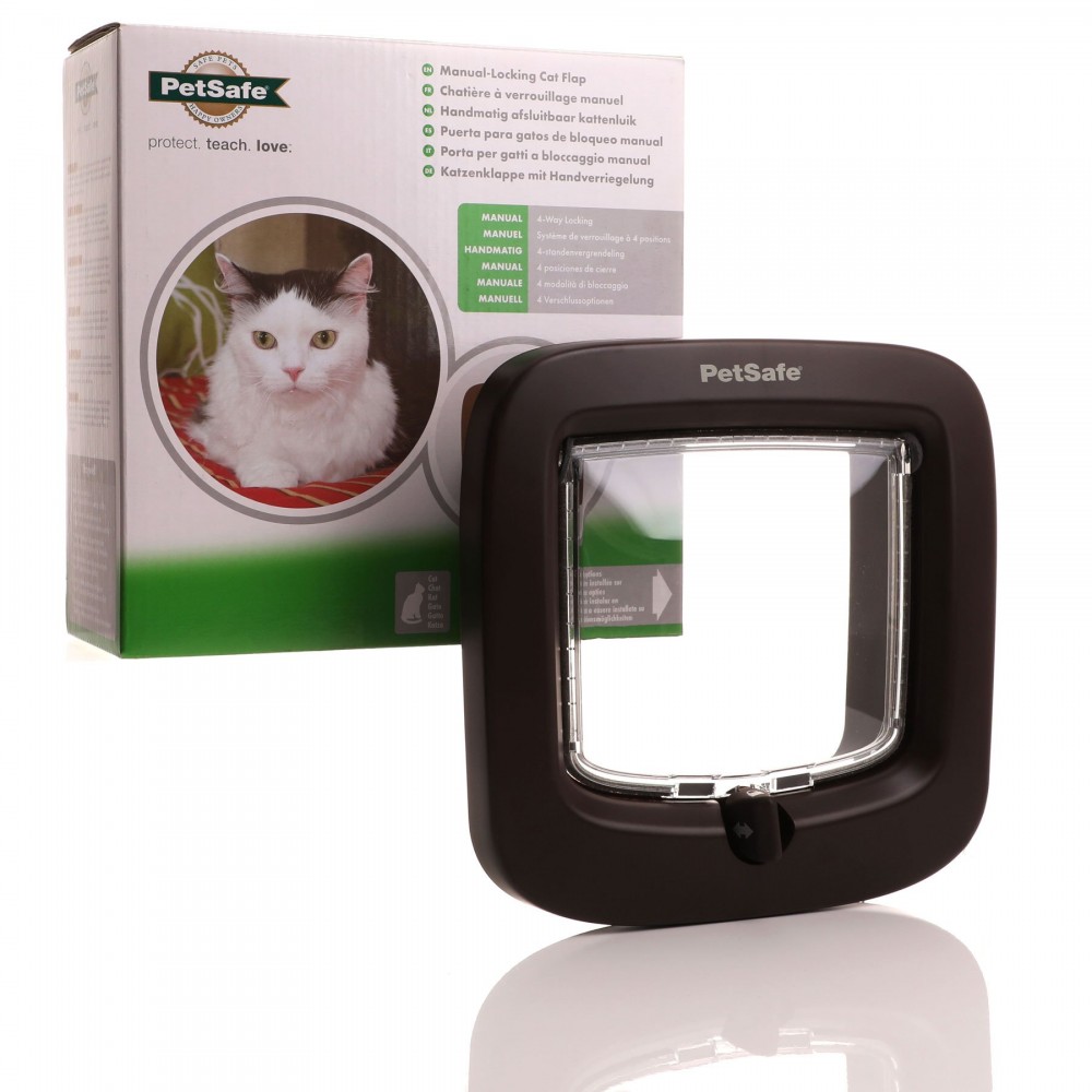 Petsafe 4 Way Locking Cat Flap - Brown Staywell deluxe 320 new version