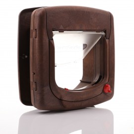 Infrared Cat Flap Brown - Staywell 520 - Blue Key by PetSafe