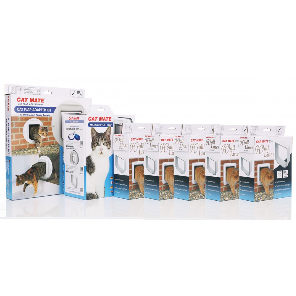 PetSafe Microchip Cat Flap Wall Kit 320mm | 5 Tunnel Extensions