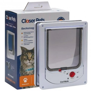 Cat Mate 254 - Electromagnetic Cat Flap for wood