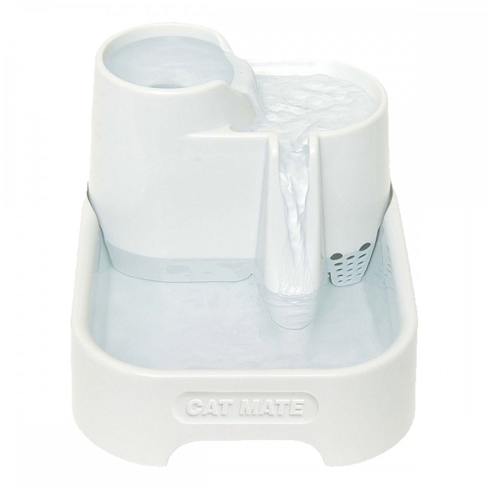 Cat Mate 3-Level Water Fountain for Cats & Small Dogs – Ultra-Quiet, 2L Capacity (Model 335W)