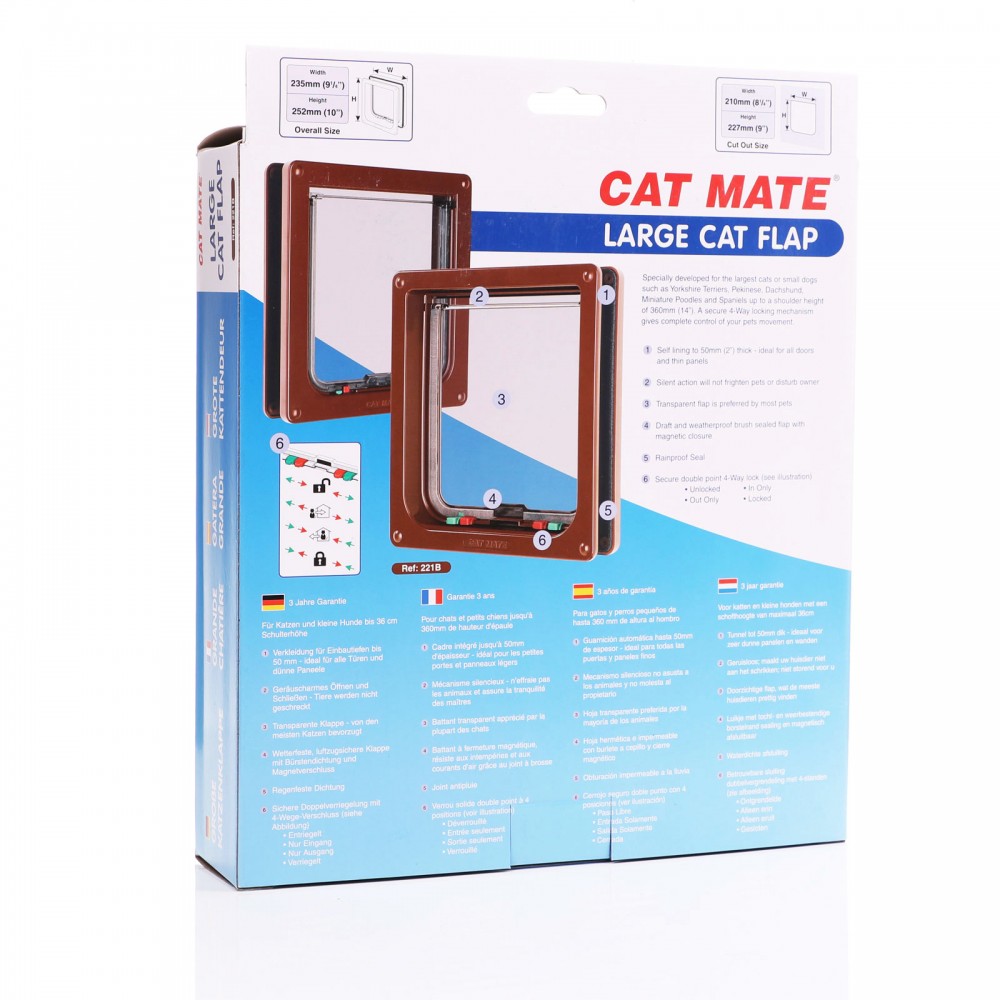 Catmate 221B 4 Way Locking Large Cat Flap