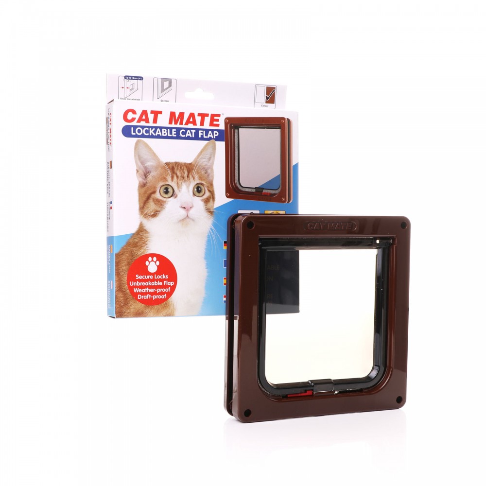 Cat Mate Standard Locking  - 234 Brown - With Door Liner