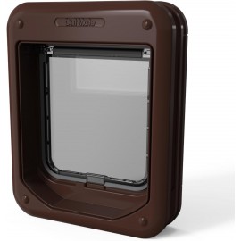 Cat Mate Rotary 4-Way Locking Cat Flap – Brown (Model 358BR)