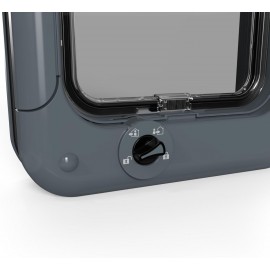 Cat Mate Rotary 4-Way Locking Cat Flap – Grey (Model 358G)