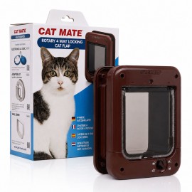 Cat Mate Rotary Cat Flap Brown (Model 358BR)