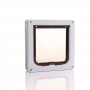 Cat Mate 4-Way-Locking Cat Flap with Door Liner to 50mm (2 inches) – White - 235W