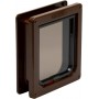 Cat Mate 4-Way-Locking Cat Flap with Door Liner to 50mm (2 inches) – Brown - 235B