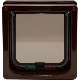 Cat Mate 4-Way-Locking Cat Flap with Door Liner to 50mm (2 inches) – Brown - 235B