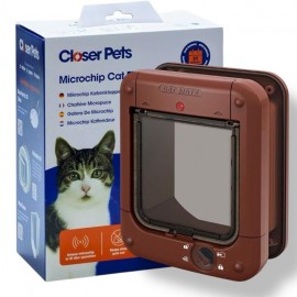 Closer Pets - Cat Mate Microchip Cat Flap - Brown - 360B