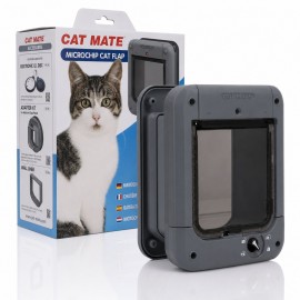 Closer Pets Cat Mate Microchip Cat Flap 7024 Graphite Grey