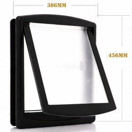 Large Dog Door - Black On Black  