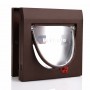 Petsafe Staywell - Classic Rosewood Brown Cat Flap With Tunnel RAL 8017
