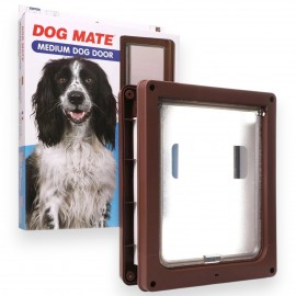 Closer Pets - Dog Mate - Medium Dog Door - Brown - 215B