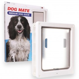 Closer Pets - Dog Mate - Medium Dog Door - White  - 215W