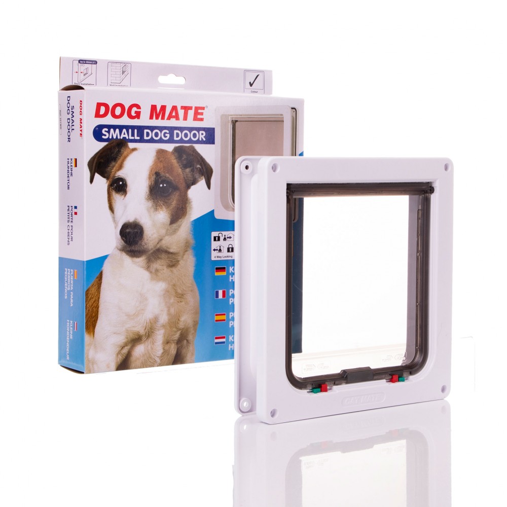 Dog Mate 221 Lockable Dog Door - White 