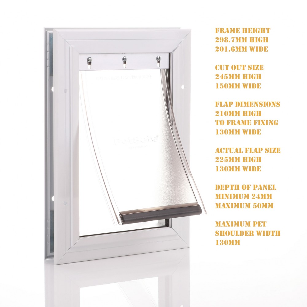 Small Dog Flap Staywell 600EF Aluminium Door Rubber Flap PetSafe