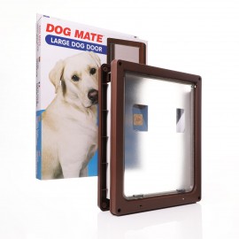 Closer Pets - Dog Mate - Large Dog Door - Brown - 216B