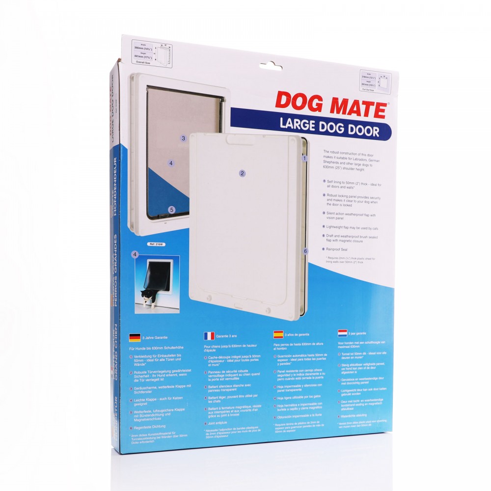 Dog Mate Large Dog Door 216 White